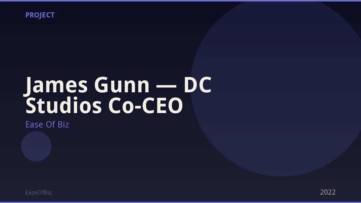 James Gunn — DC Studios Co-CEO