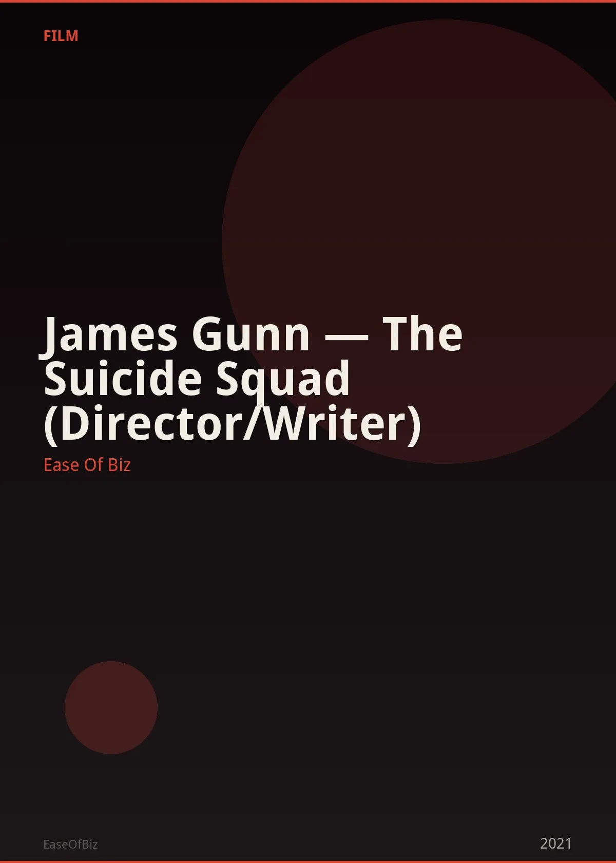 James Gunn — The Suicide Squad (Director/Writer)