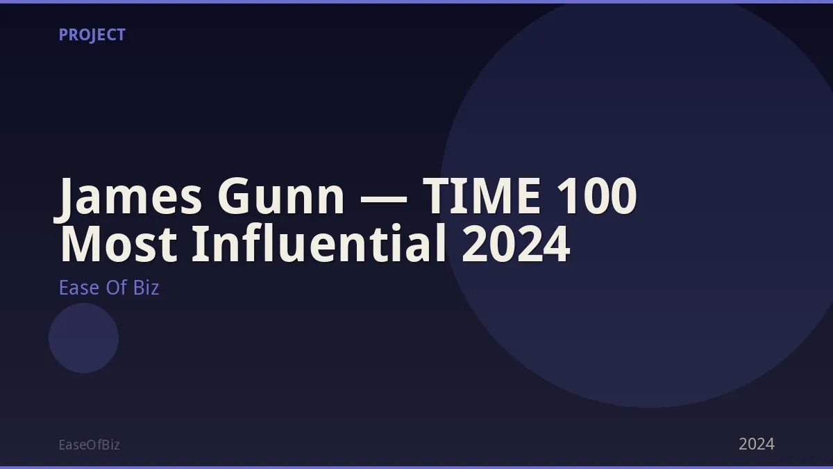 James Gunn — TIME 100 Most Influential 2024