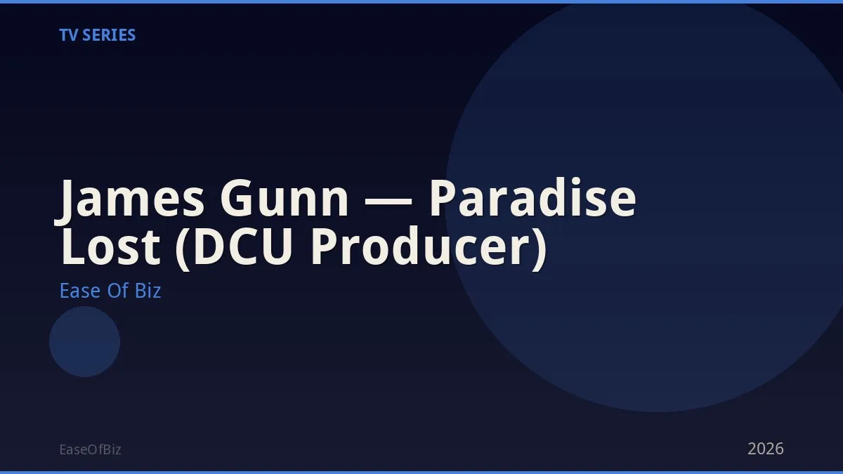 James Gunn — Paradise Lost (DCU Producer)