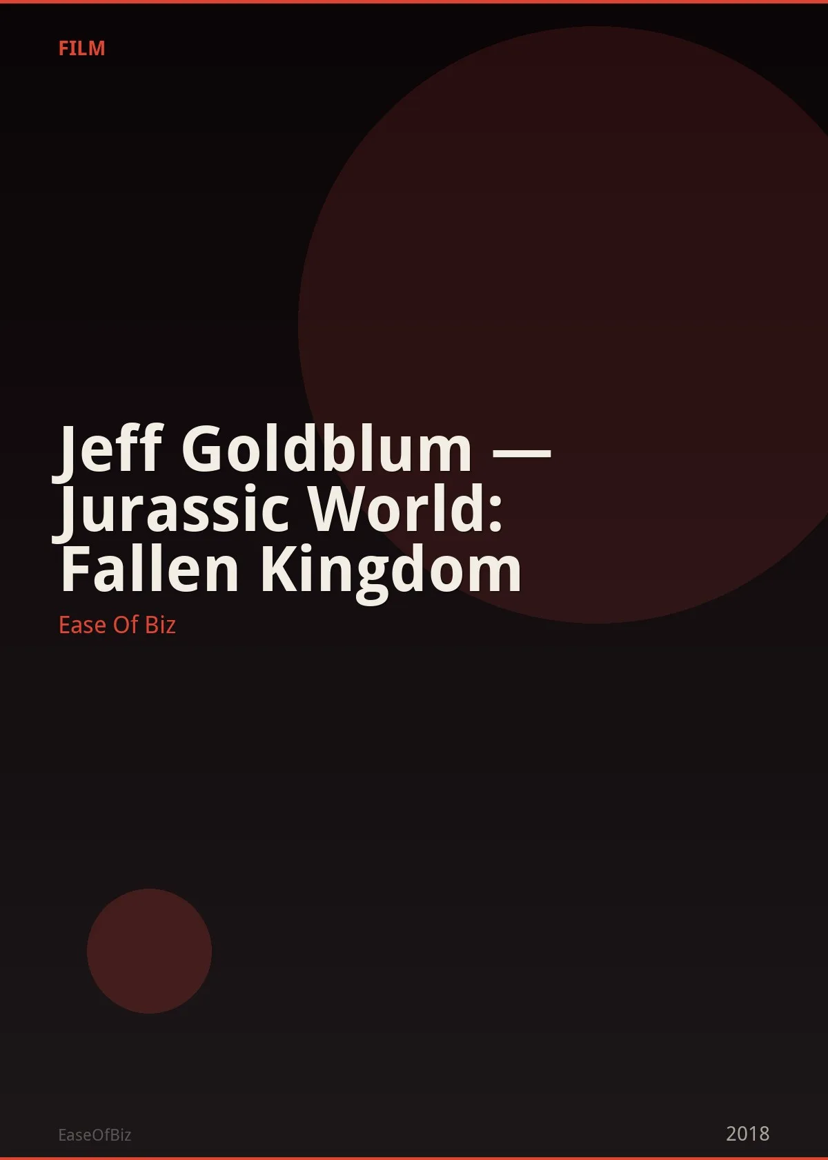 Jeff Goldblum — Jurassic World: Fallen Kingdom