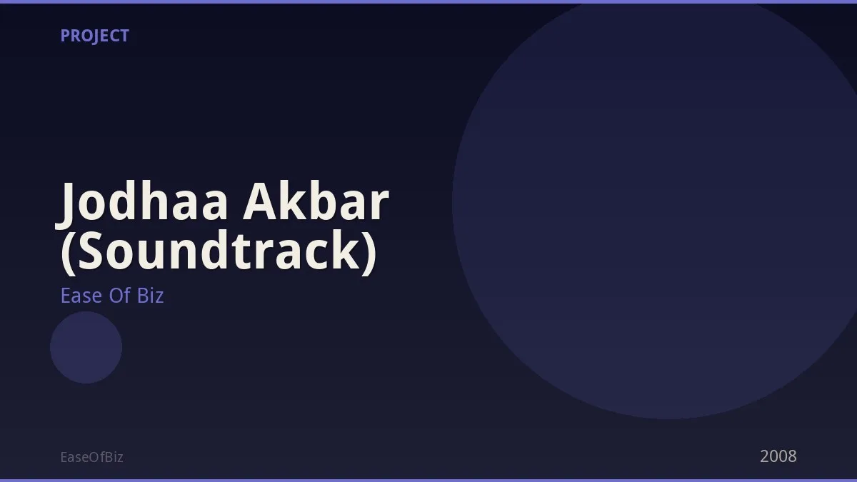 Jodhaa Akbar (Soundtrack)