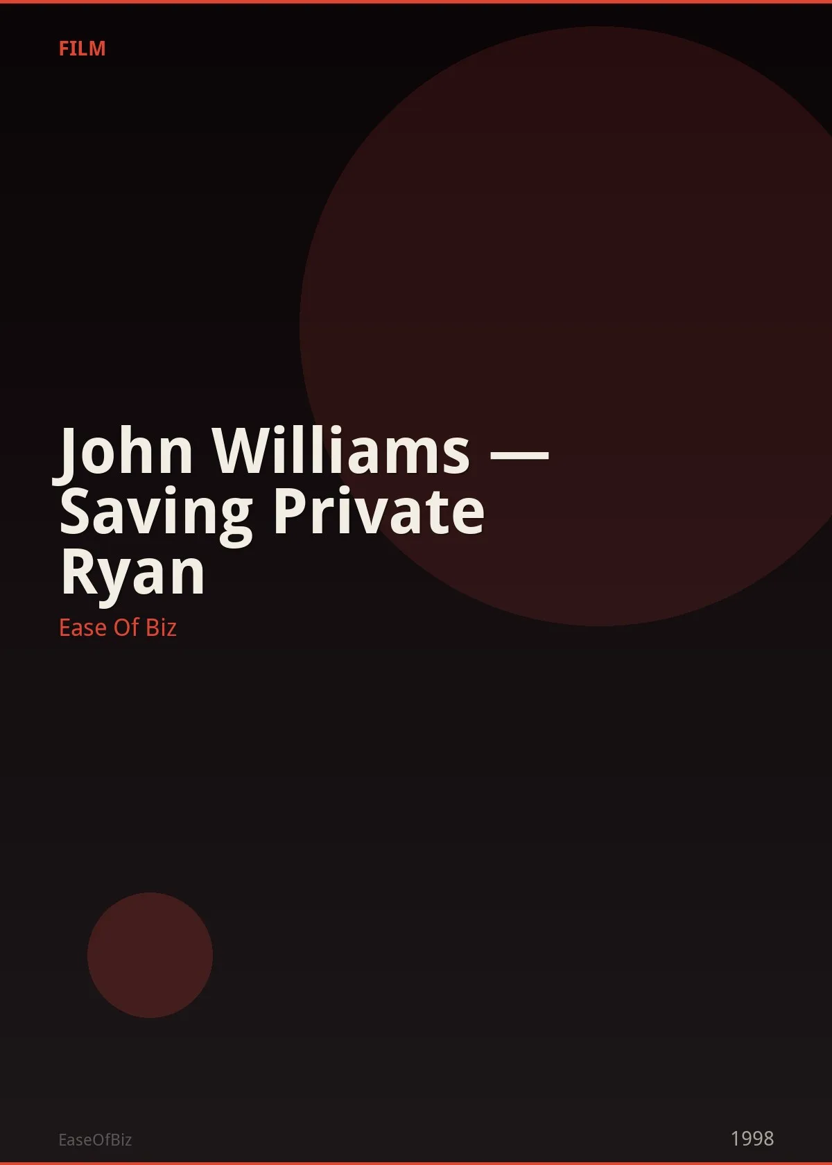 John Williams — Saving Private Ryan