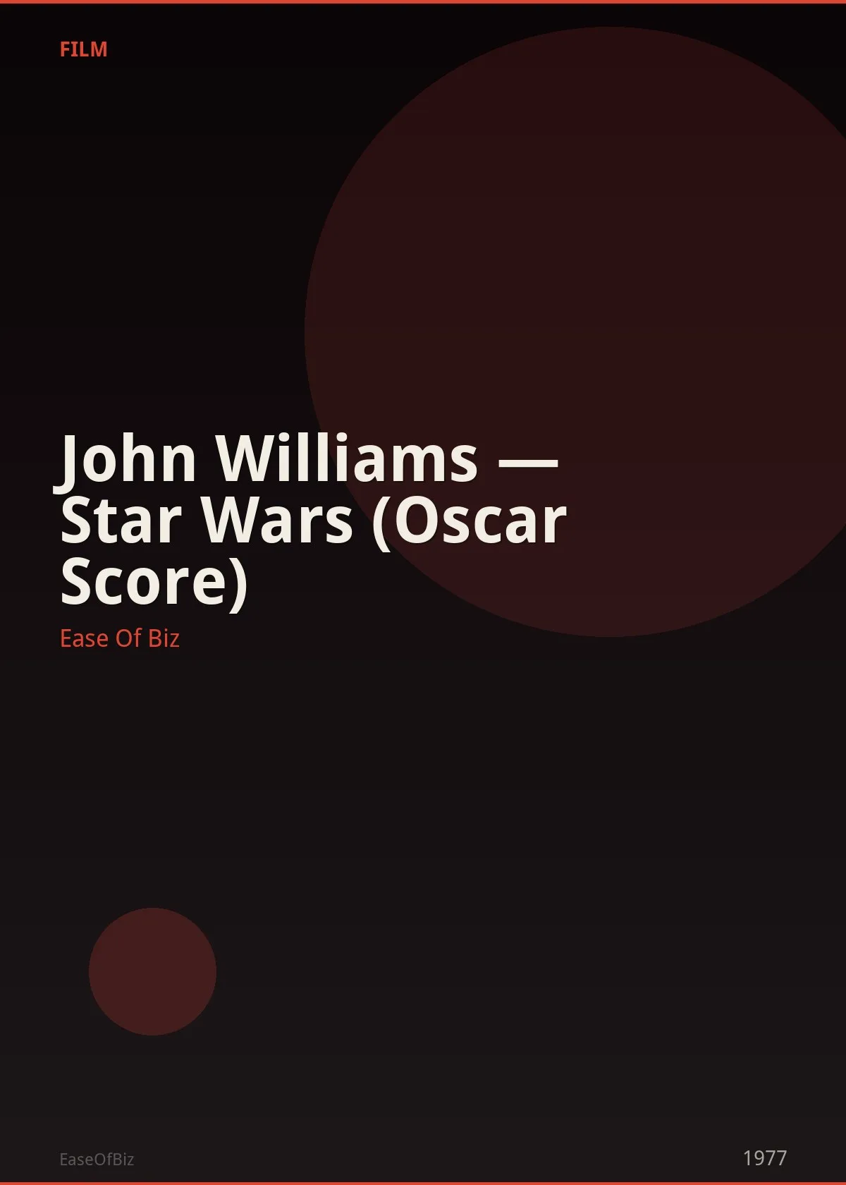 John Williams — Star Wars (Oscar Score)