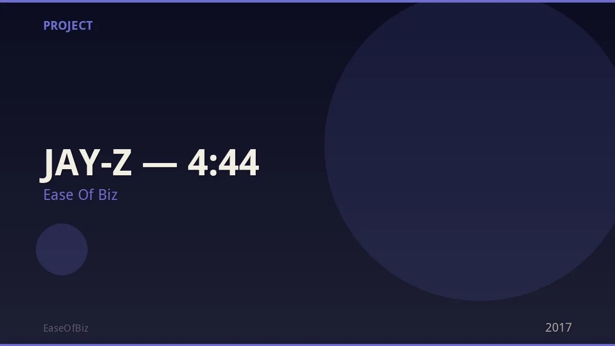 JAY-Z — 4:44