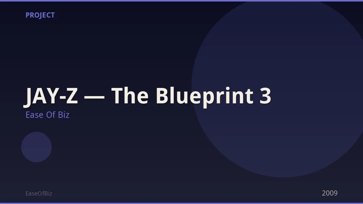 JAY-Z — The Blueprint 3
