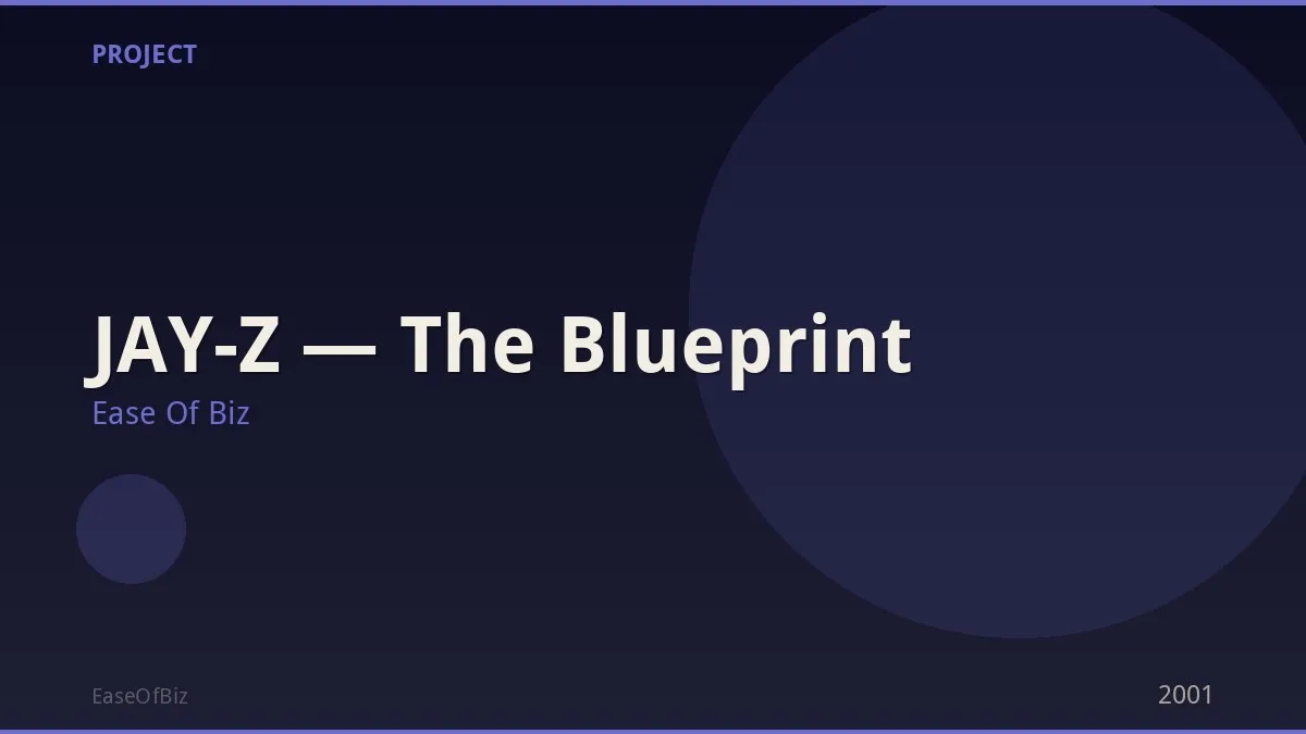JAY-Z — The Blueprint