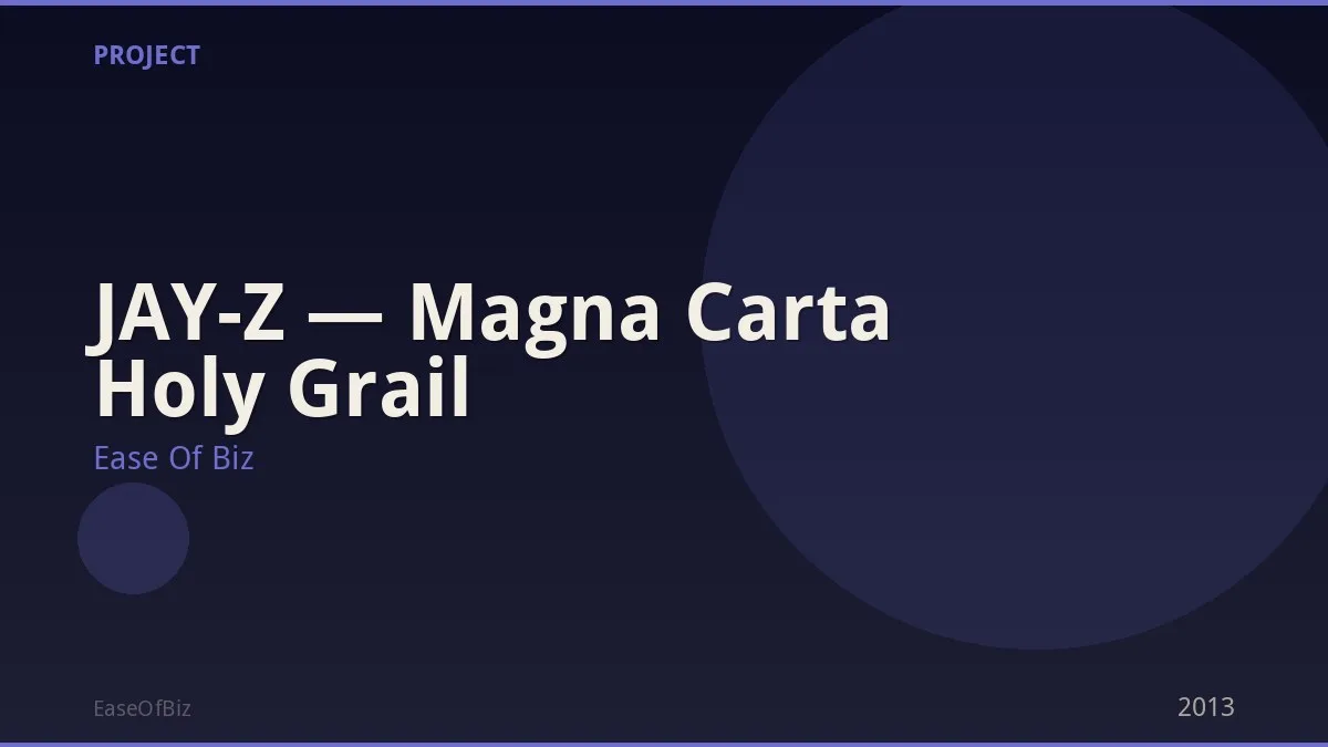 JAY-Z — Magna Carta Holy Grail