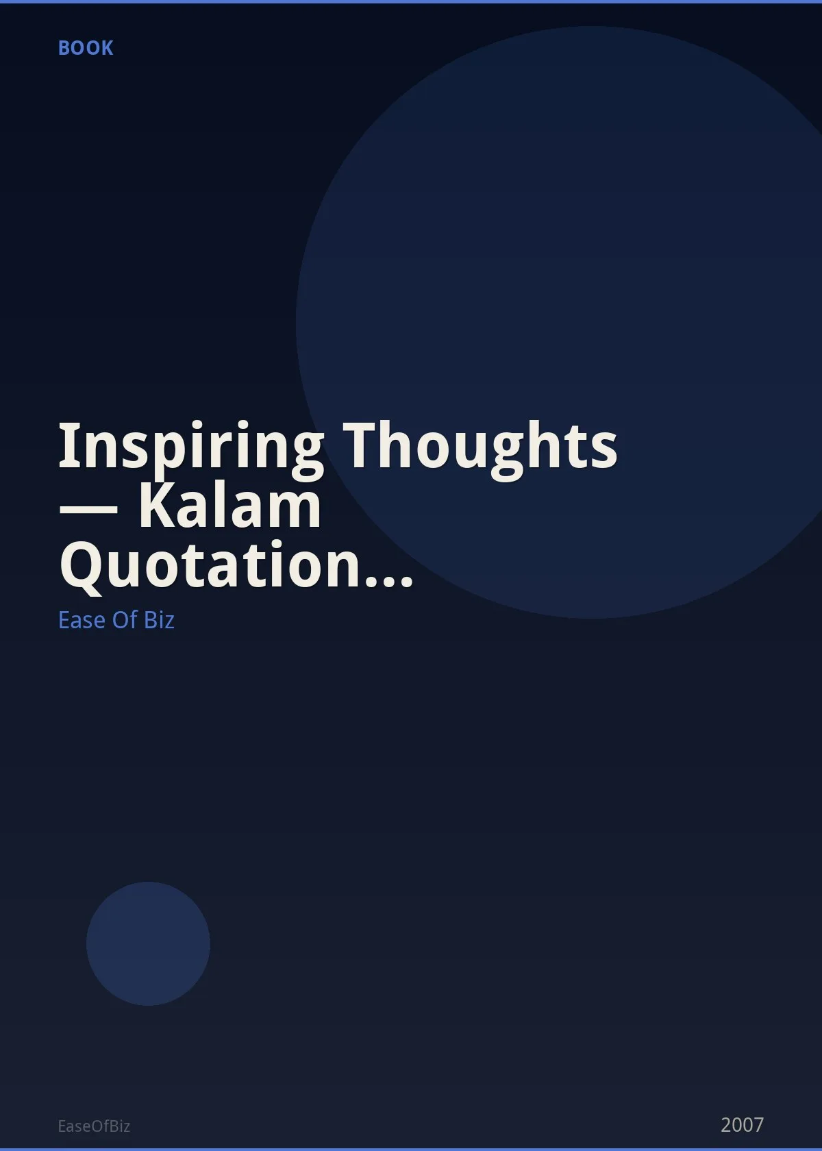 Inspiring Thoughts — Kalam Quotation Collection