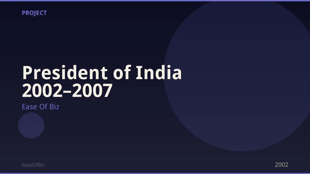 President of India 2002–2007