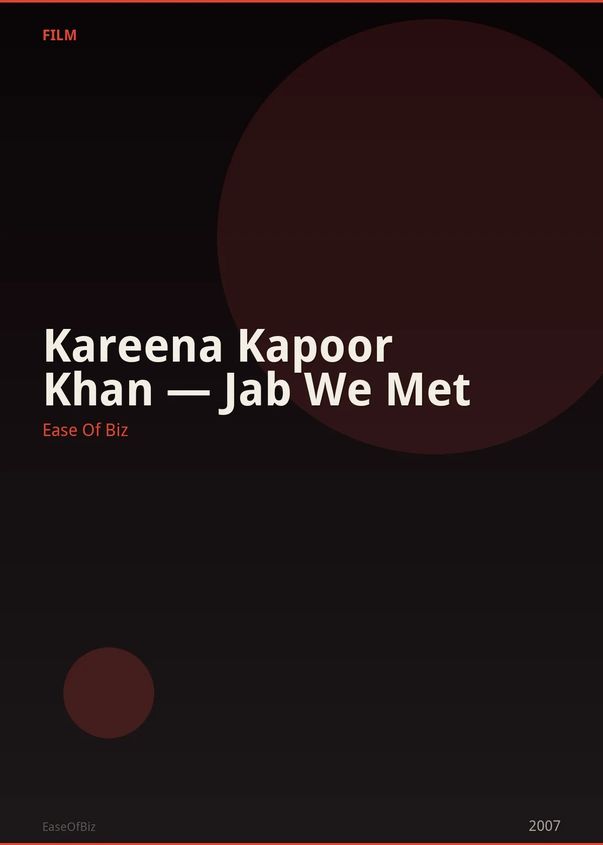 Kareena Kapoor Khan — Jab We Met