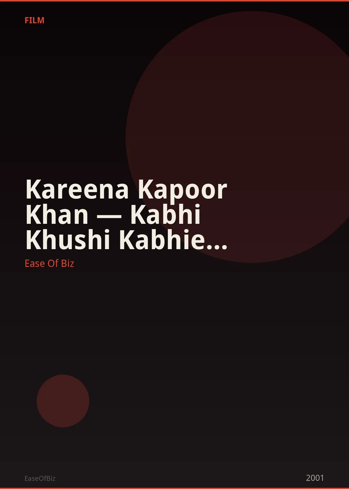 Kareena Kapoor Khan — Kabhi Khushi Kabhie Gham