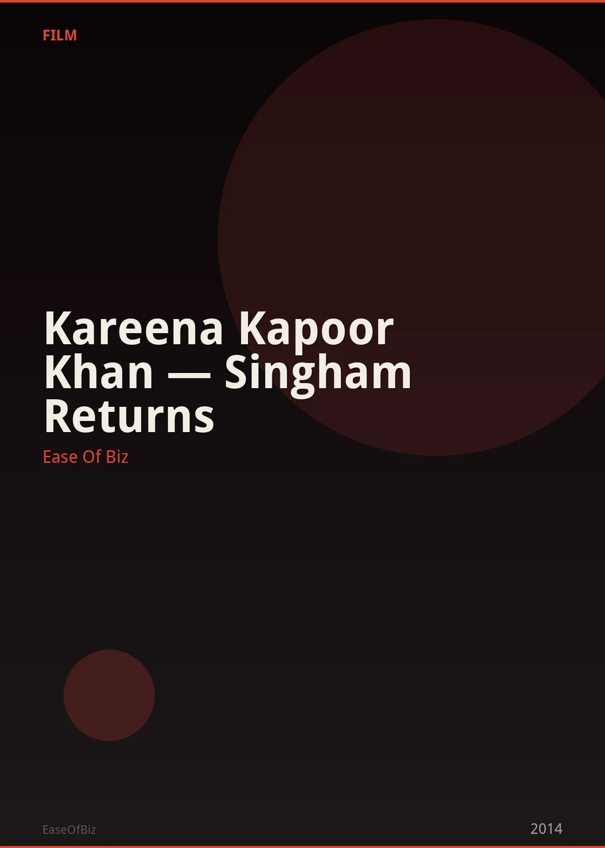 Kareena Kapoor Khan — Singham Returns