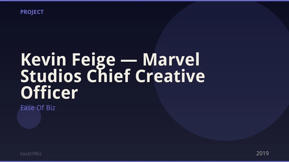 Kevin Feige — Marvel Studios Chief Creative Officer