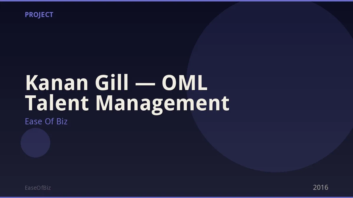 Kanan Gill — OML Talent Management
