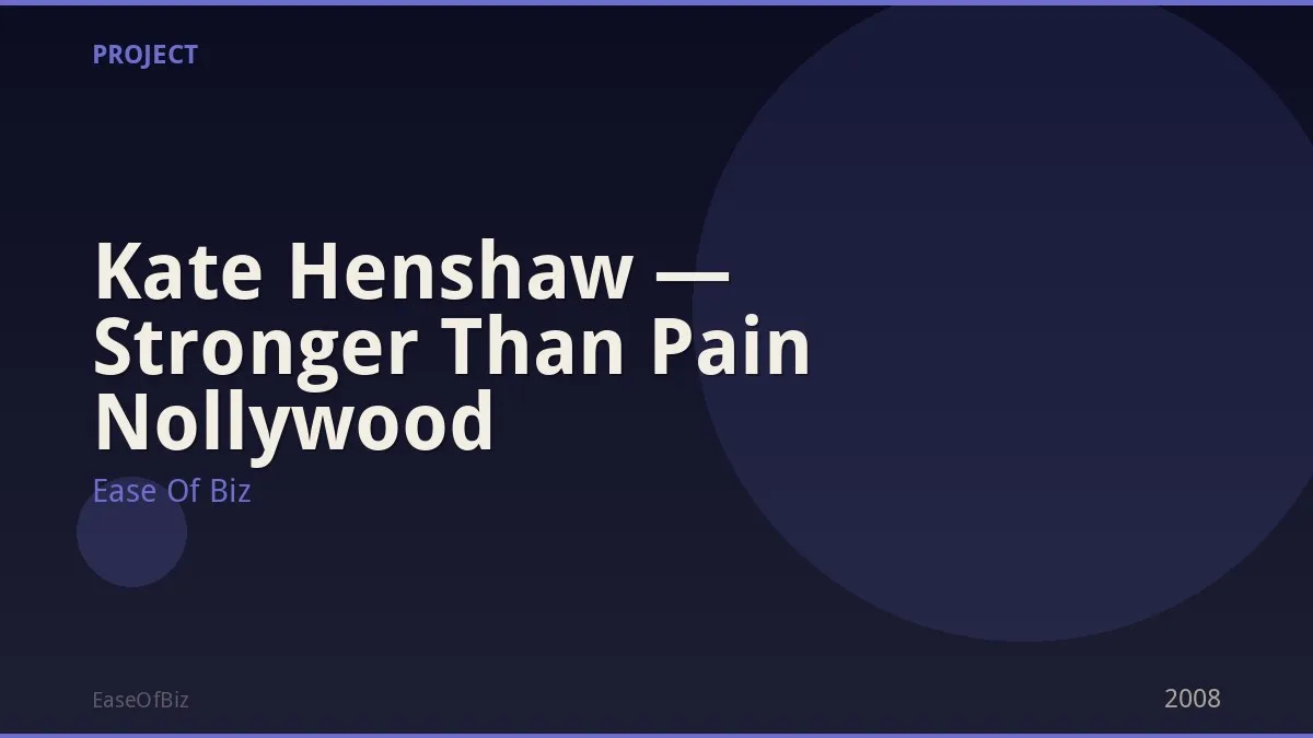 Kate Henshaw — Stronger Than Pain Nollywood
