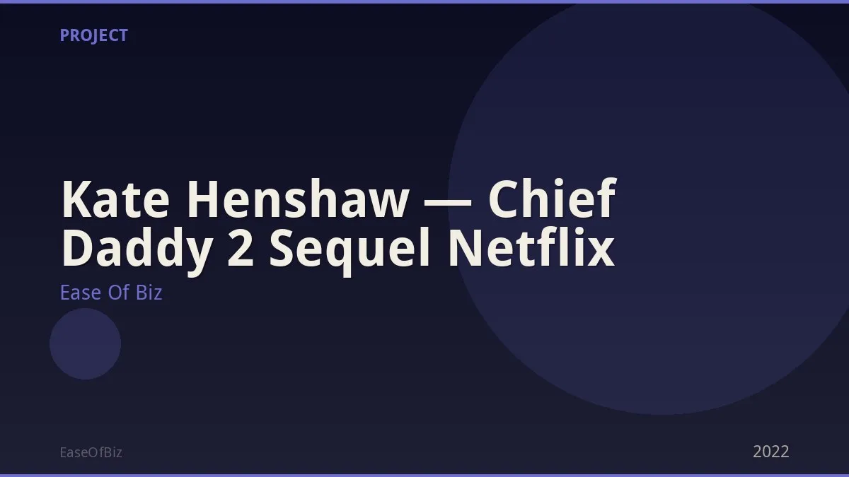 Kate Henshaw — Chief Daddy 2 Sequel Netflix