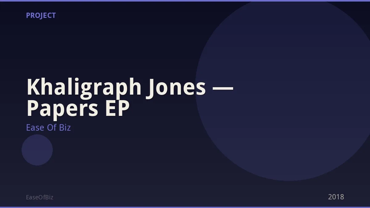 Khaligraph Jones — Papers EP