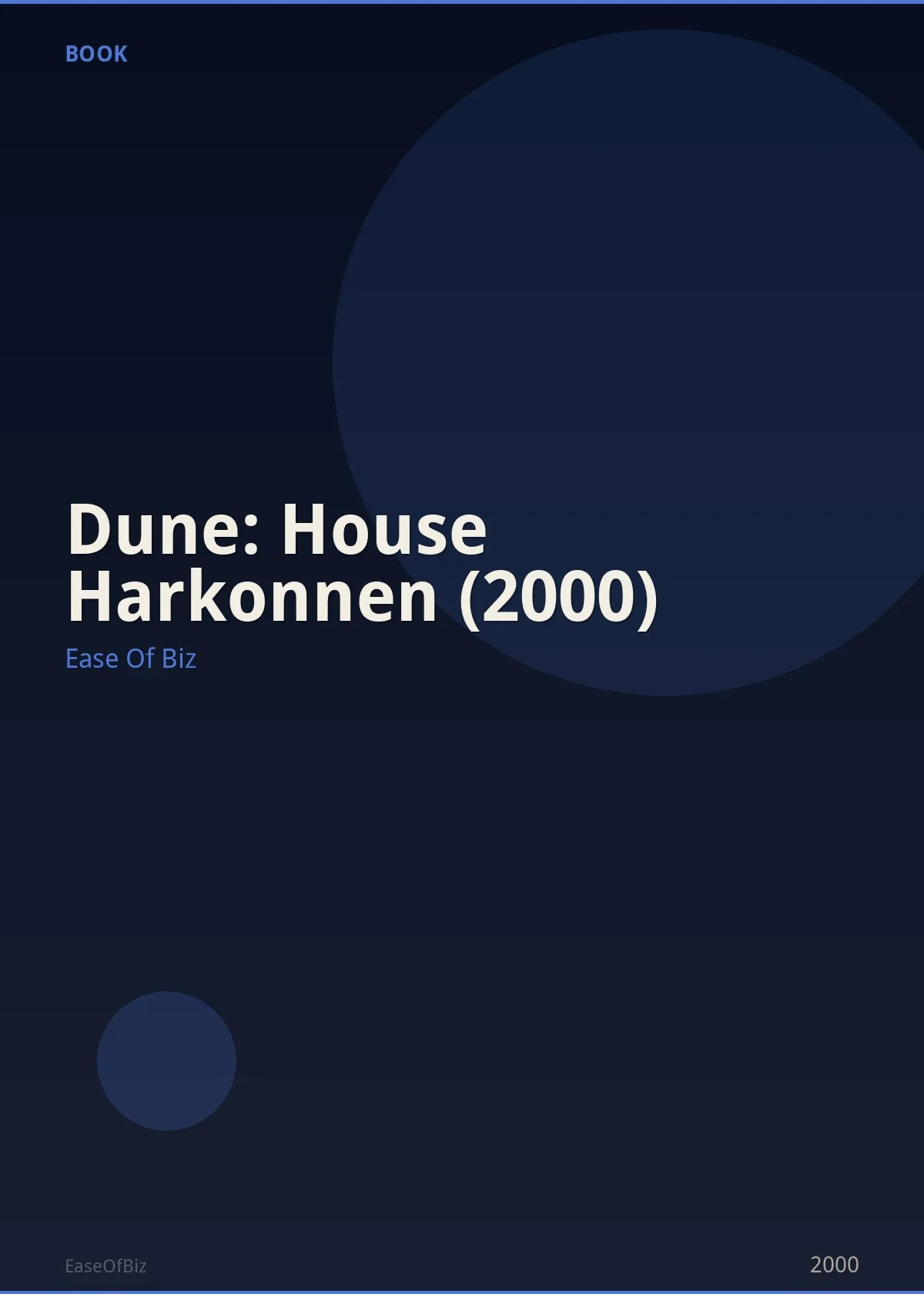 Dune: House Harkonnen (2000)
