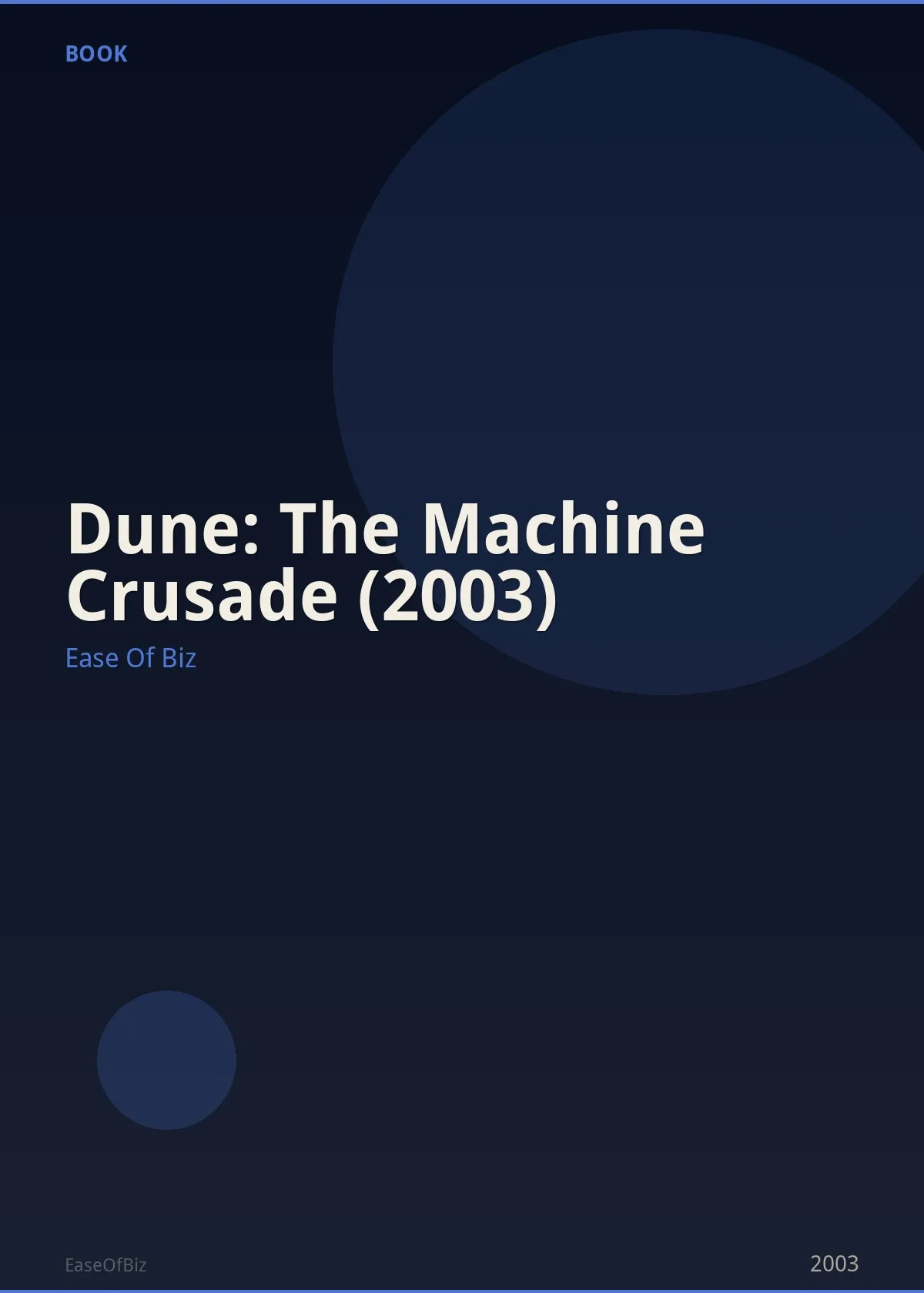 Dune: The Machine Crusade (2003)