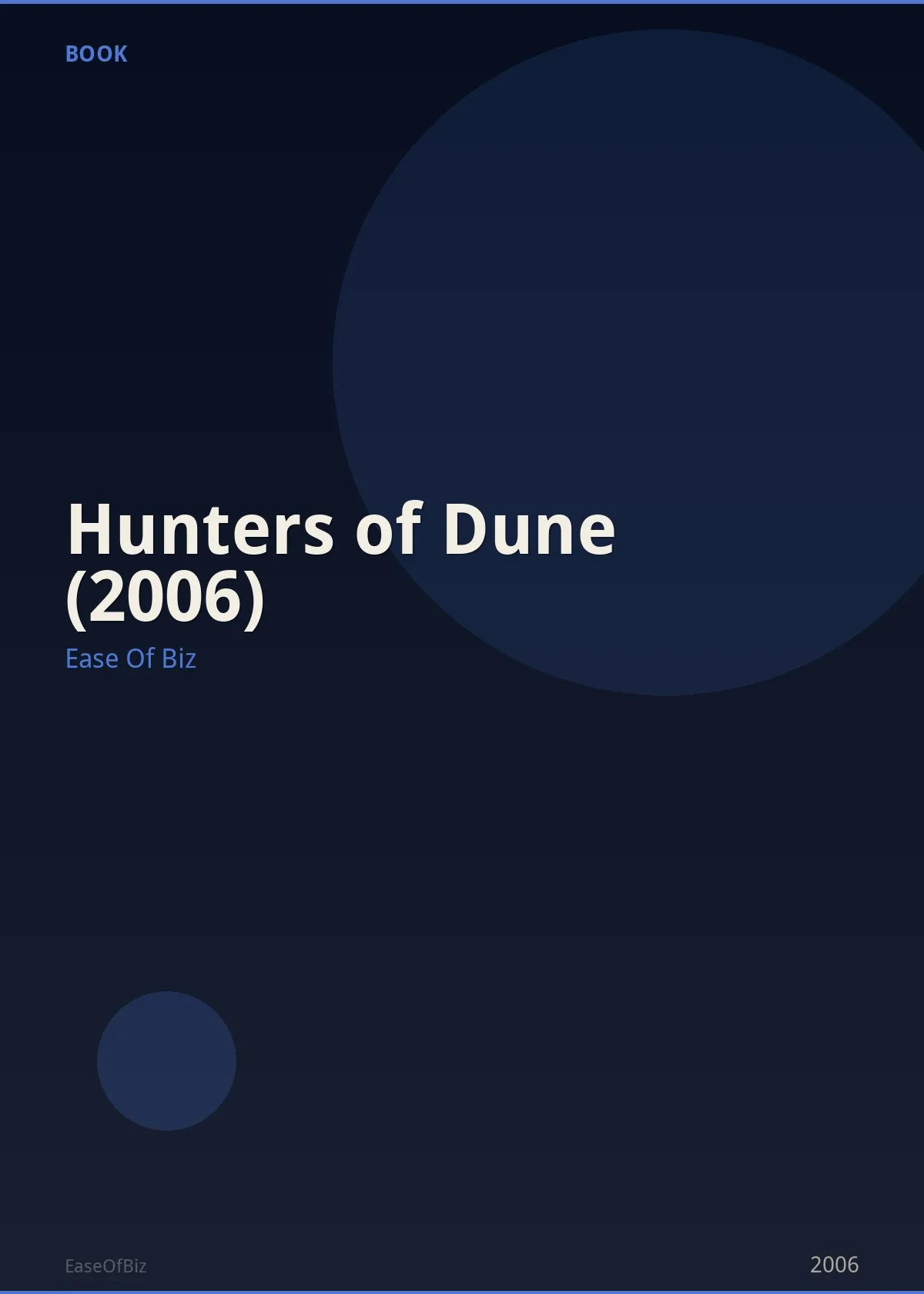 Hunters of Dune (2006)
