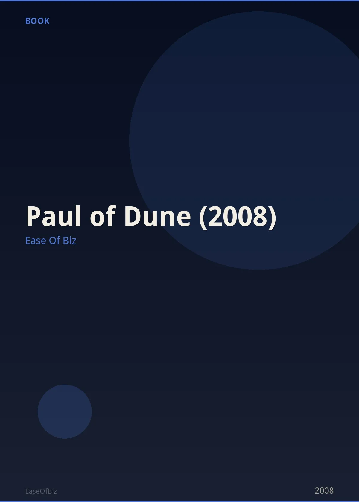 Paul of Dune (2008)