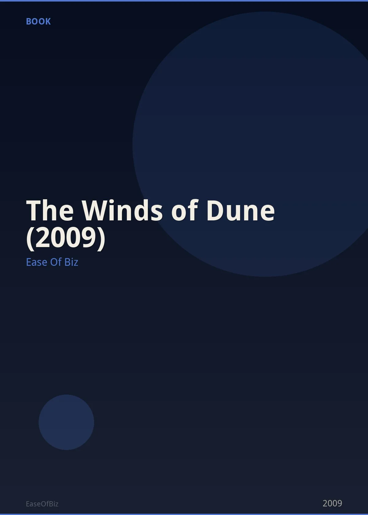 The Winds of Dune (2009)
