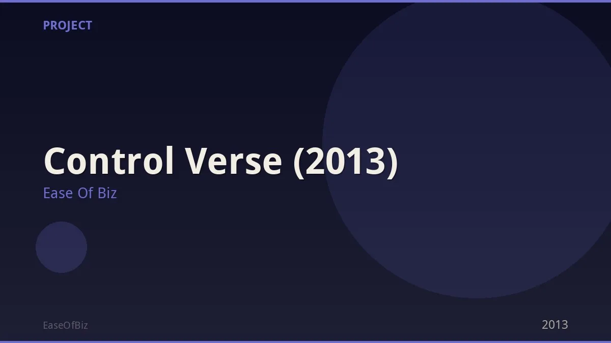 Control Verse (2013)