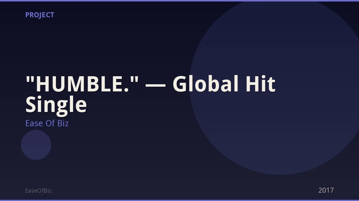 "HUMBLE." — Global Hit Single