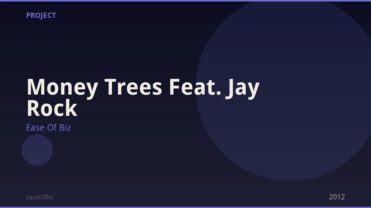 Money Trees Feat. Jay Rock