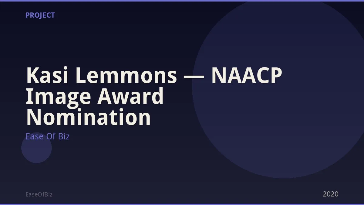 Kasi Lemmons — NAACP Image Award Nomination