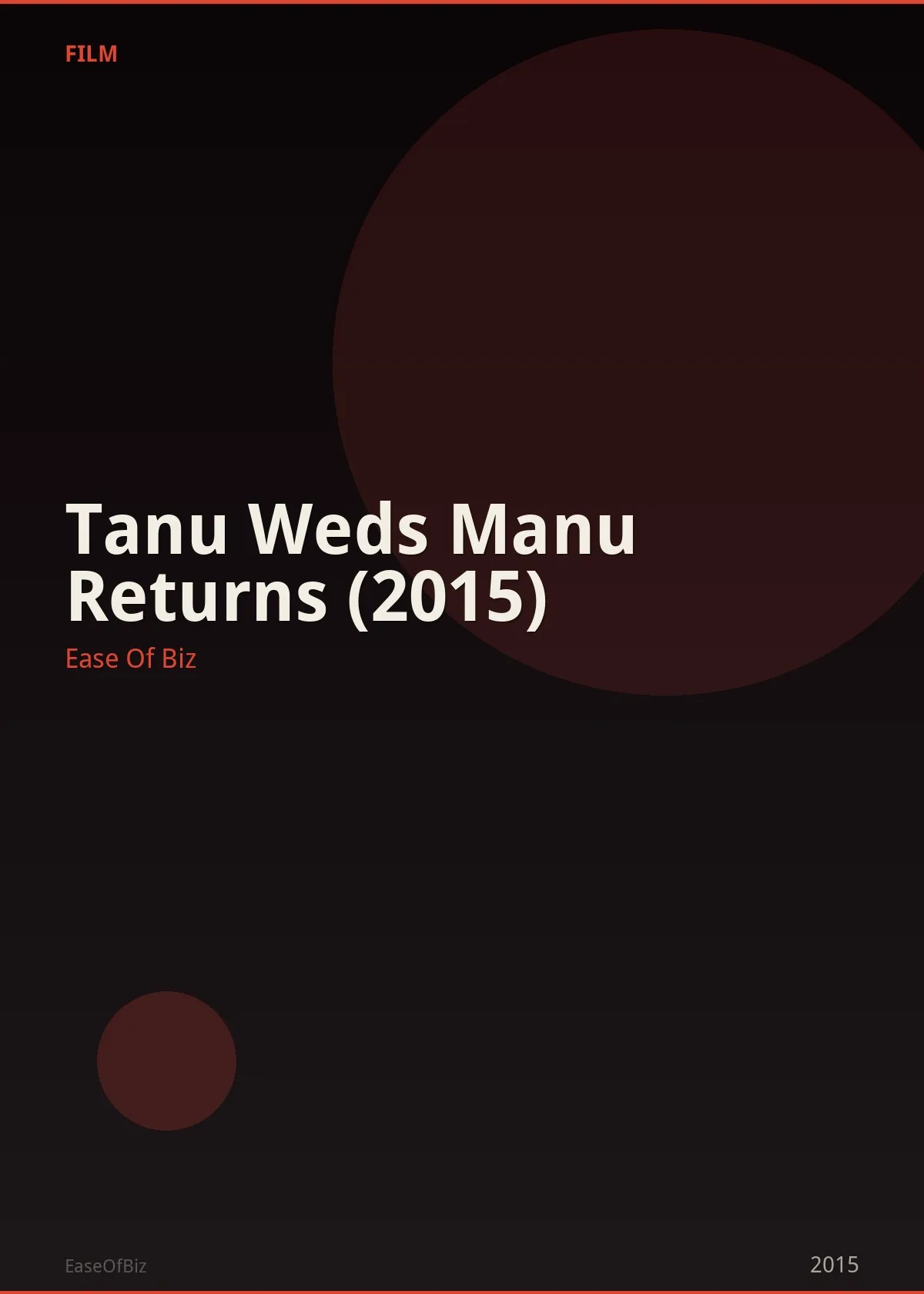 Tanu Weds Manu Returns (2015)