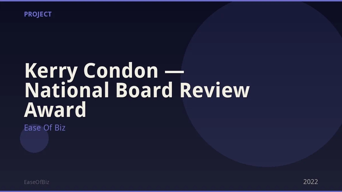 Kerry Condon — National Board Review Award