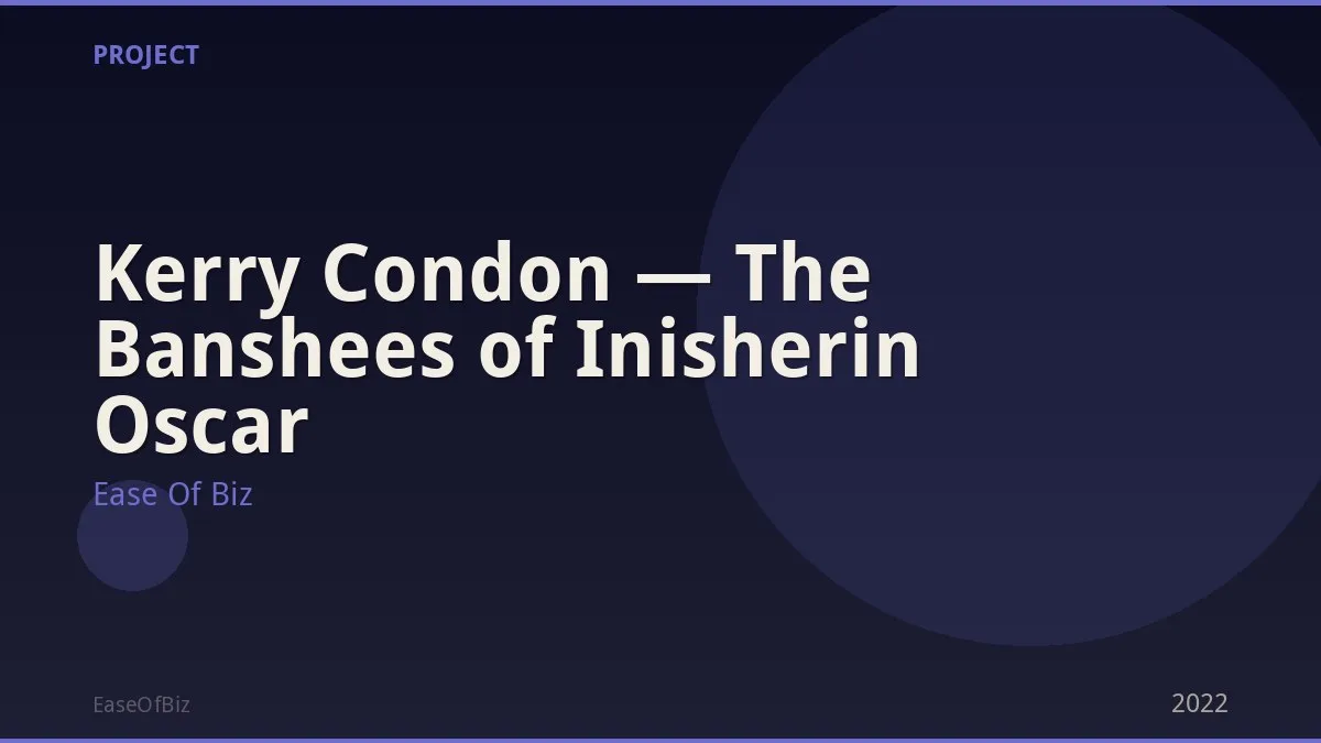Kerry Condon — The Banshees of Inisherin Oscar