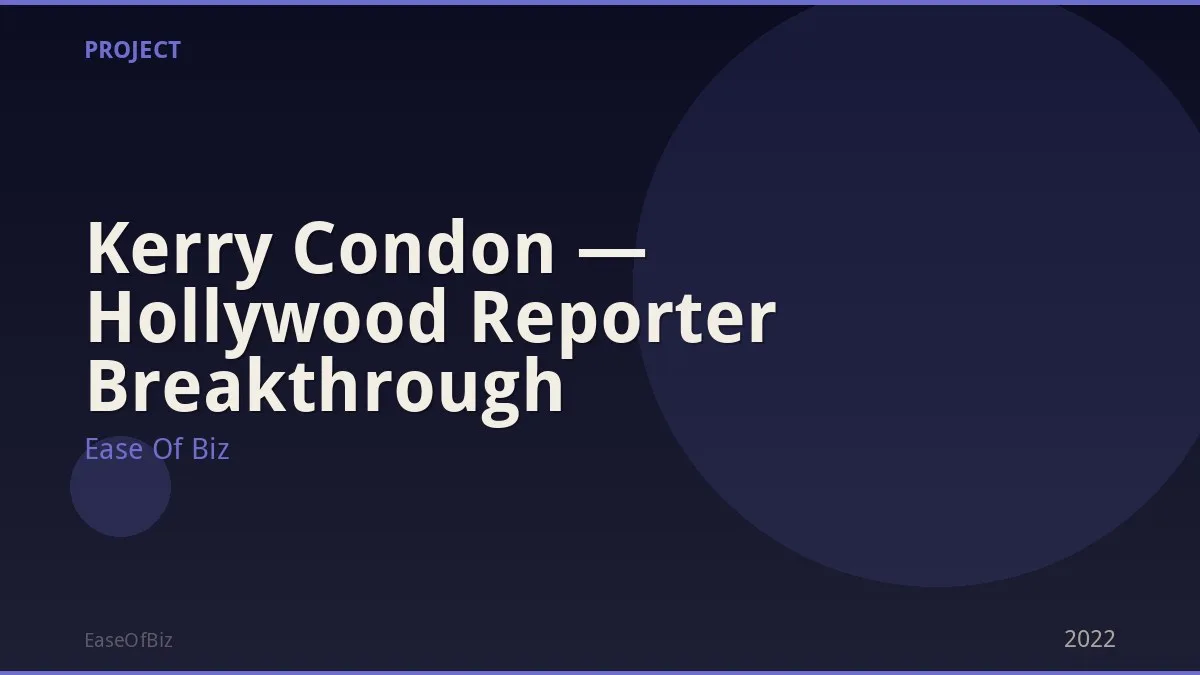 Kerry Condon — Hollywood Reporter Breakthrough
