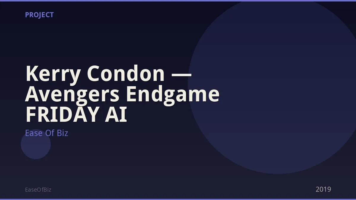 Kerry Condon — Avengers Endgame FRIDAY AI