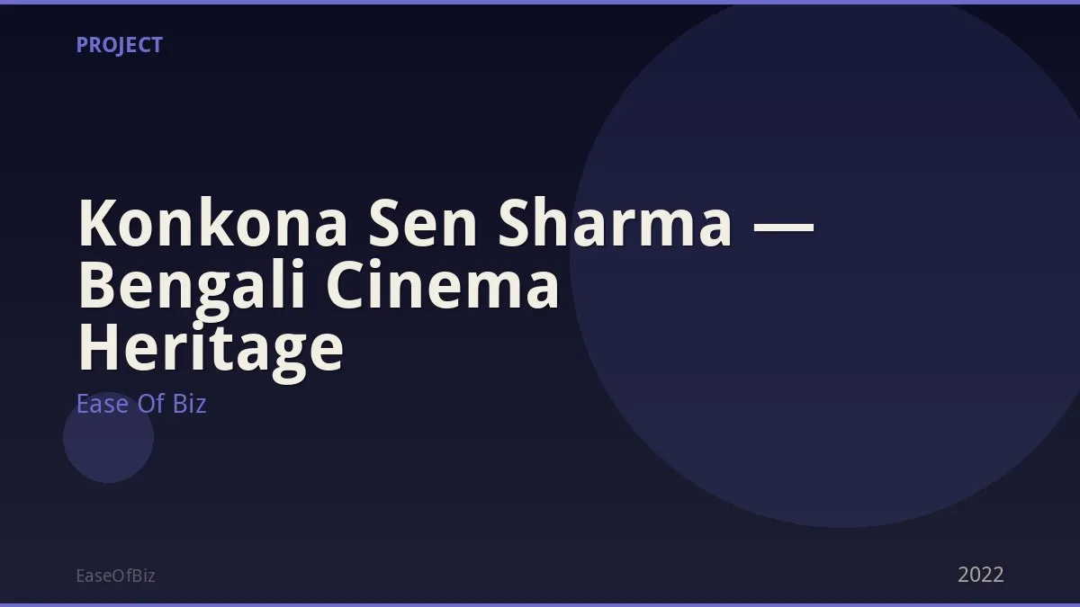 Konkona Sen Sharma — Bengali Cinema Heritage