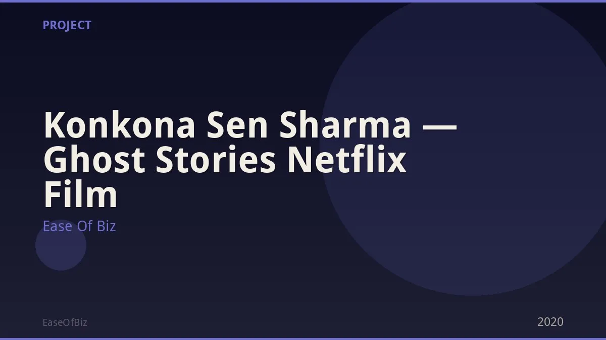 Konkona Sen Sharma — Ghost Stories Netflix Film