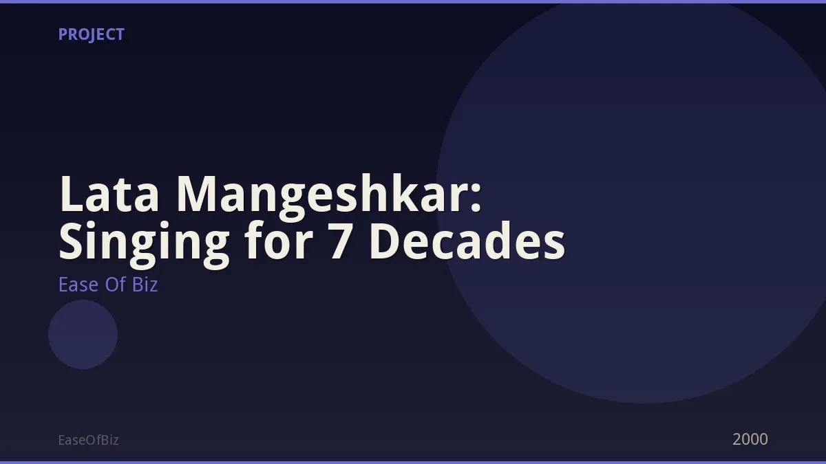 Lata Mangeshkar: Singing for 7 Decades