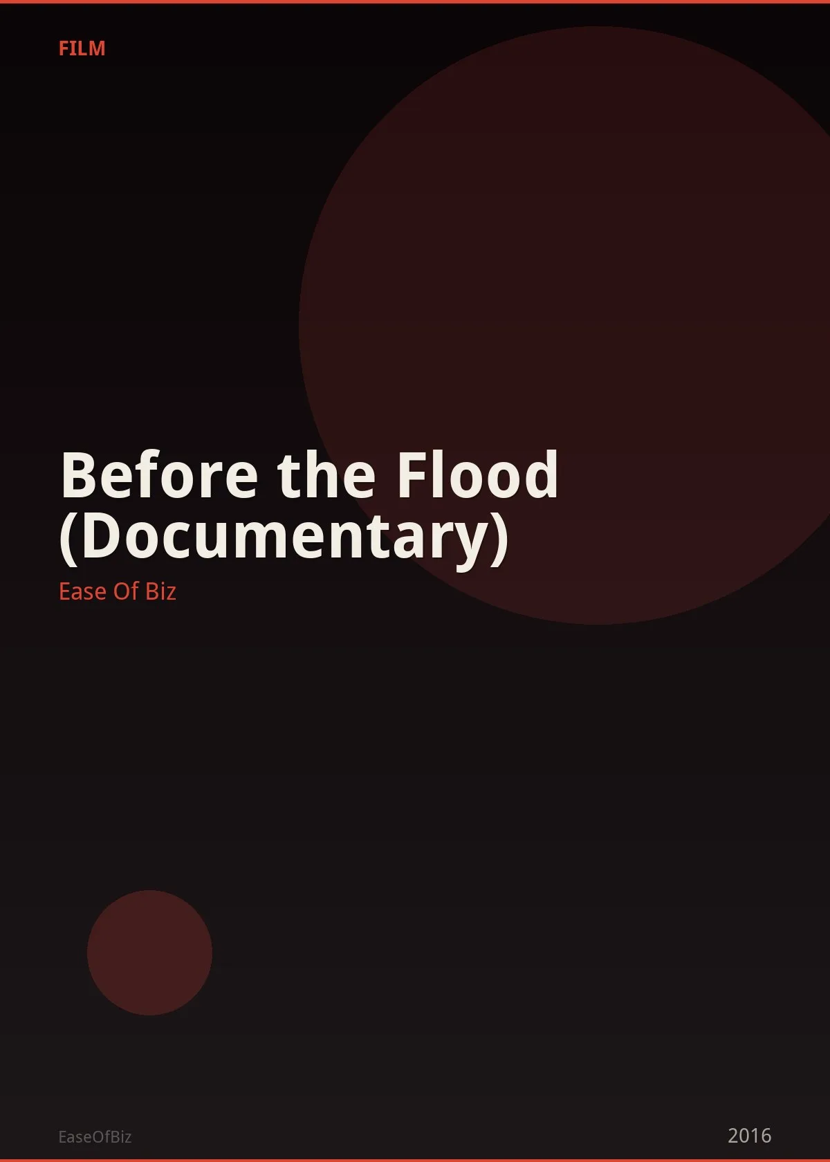 Before the Flood (Documentary)