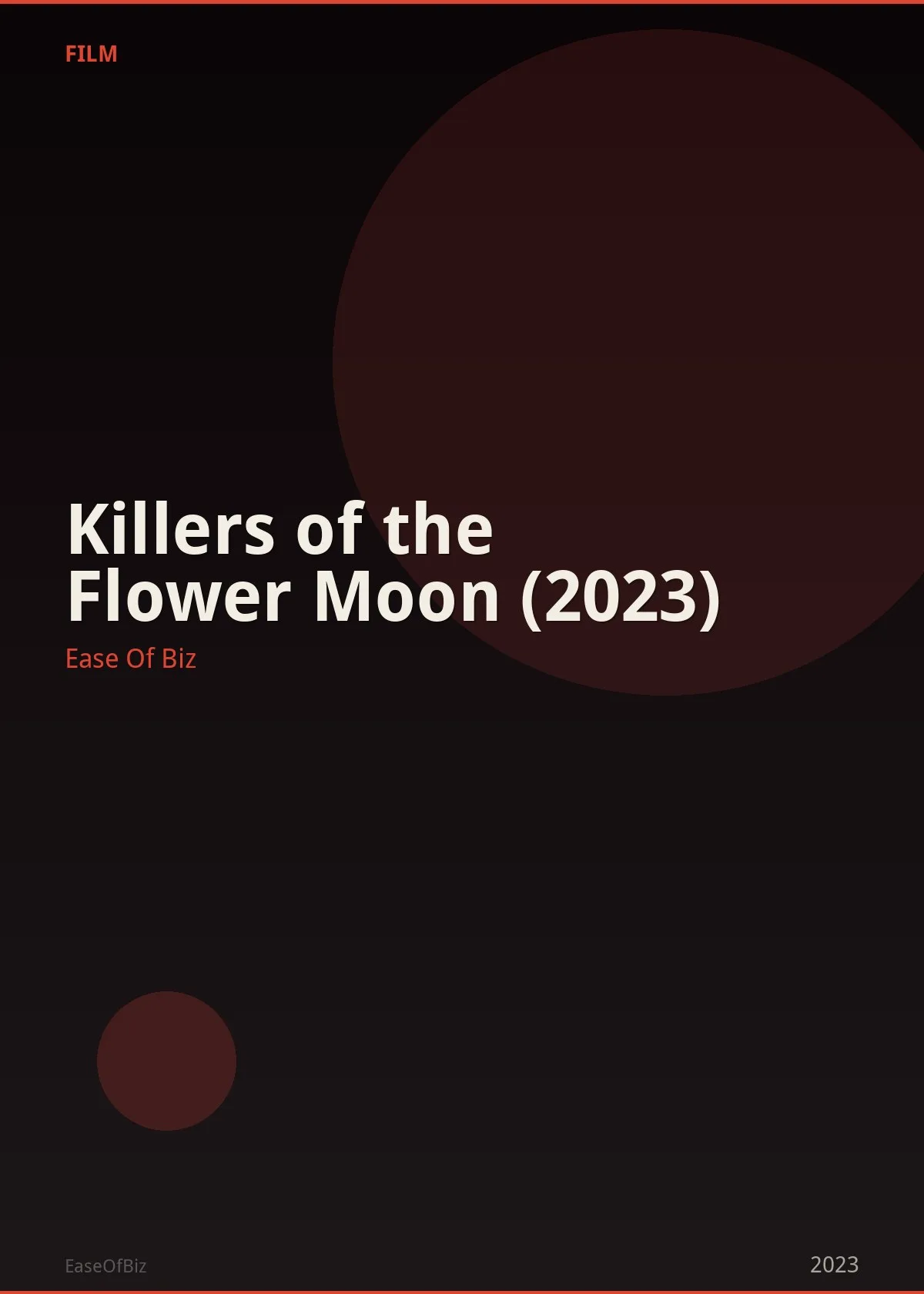 Killers of the Flower Moon (2023)