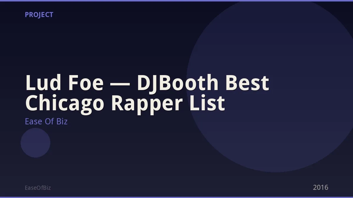 Lud Foe — DJBooth Best Chicago Rapper List