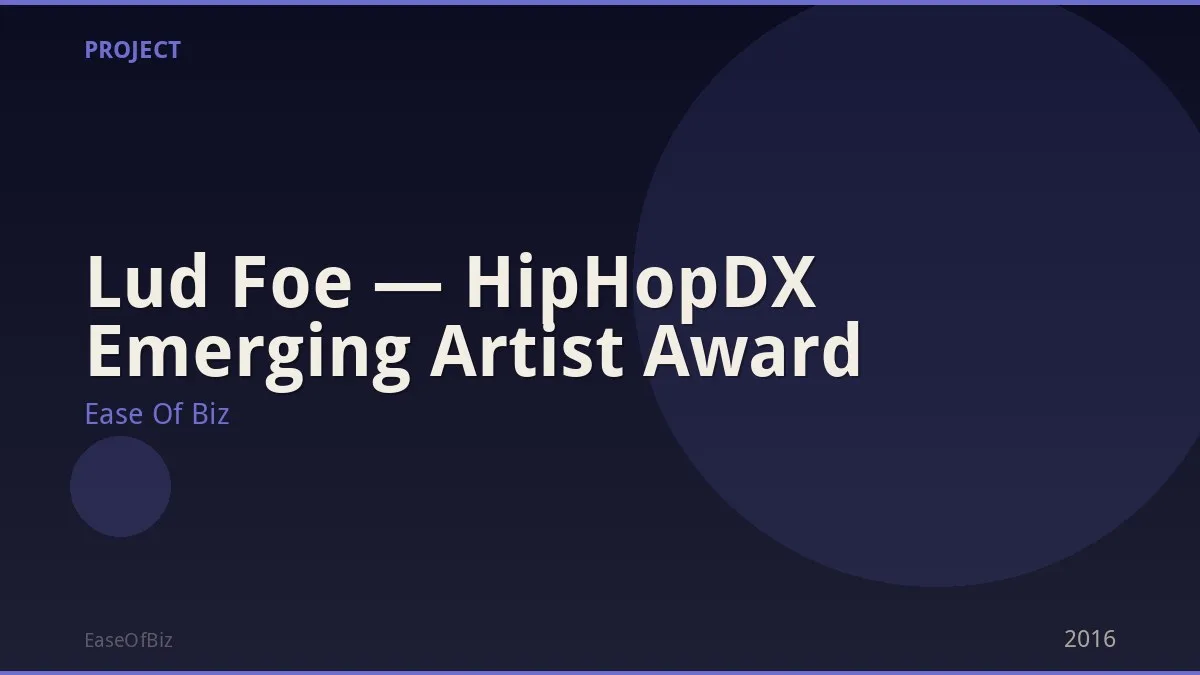 Lud Foe — HipHopDX Emerging Artist Award