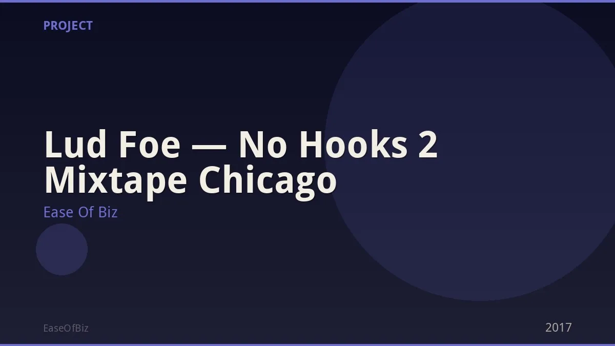 Lud Foe — No Hooks 2 Mixtape Chicago