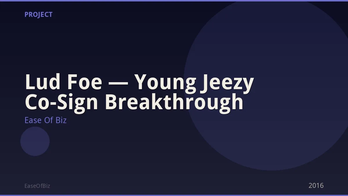 Lud Foe — Young Jeezy Co-Sign Breakthrough