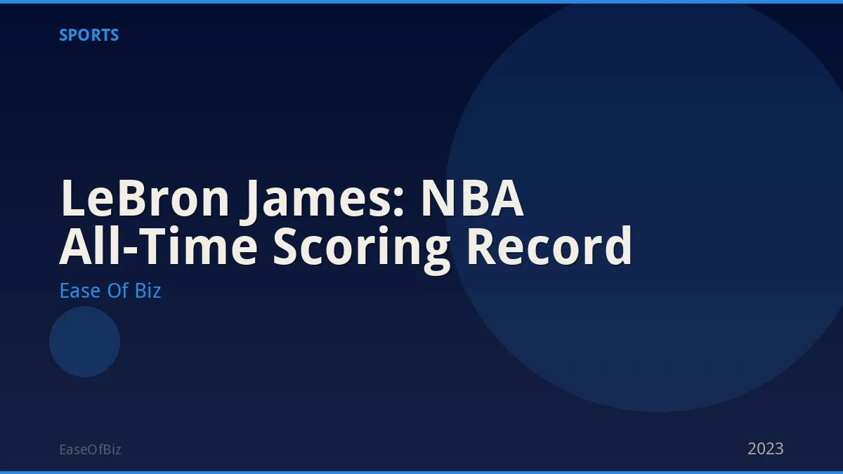 LeBron James: NBA All-Time Scoring Record