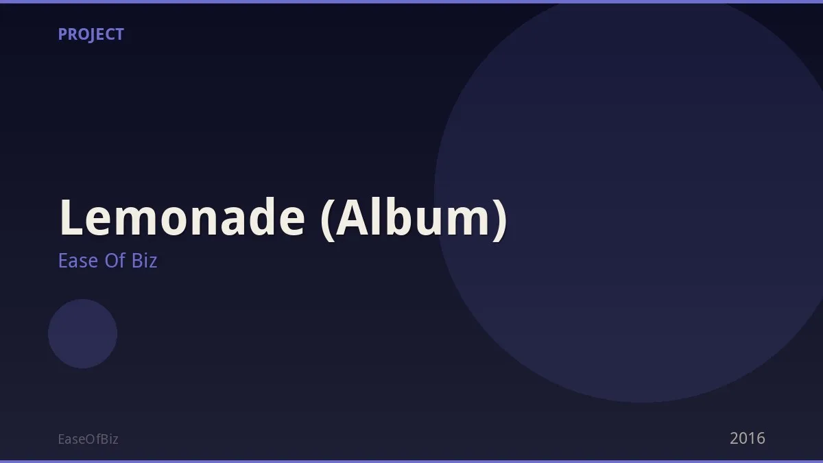 Lemonade (Album)