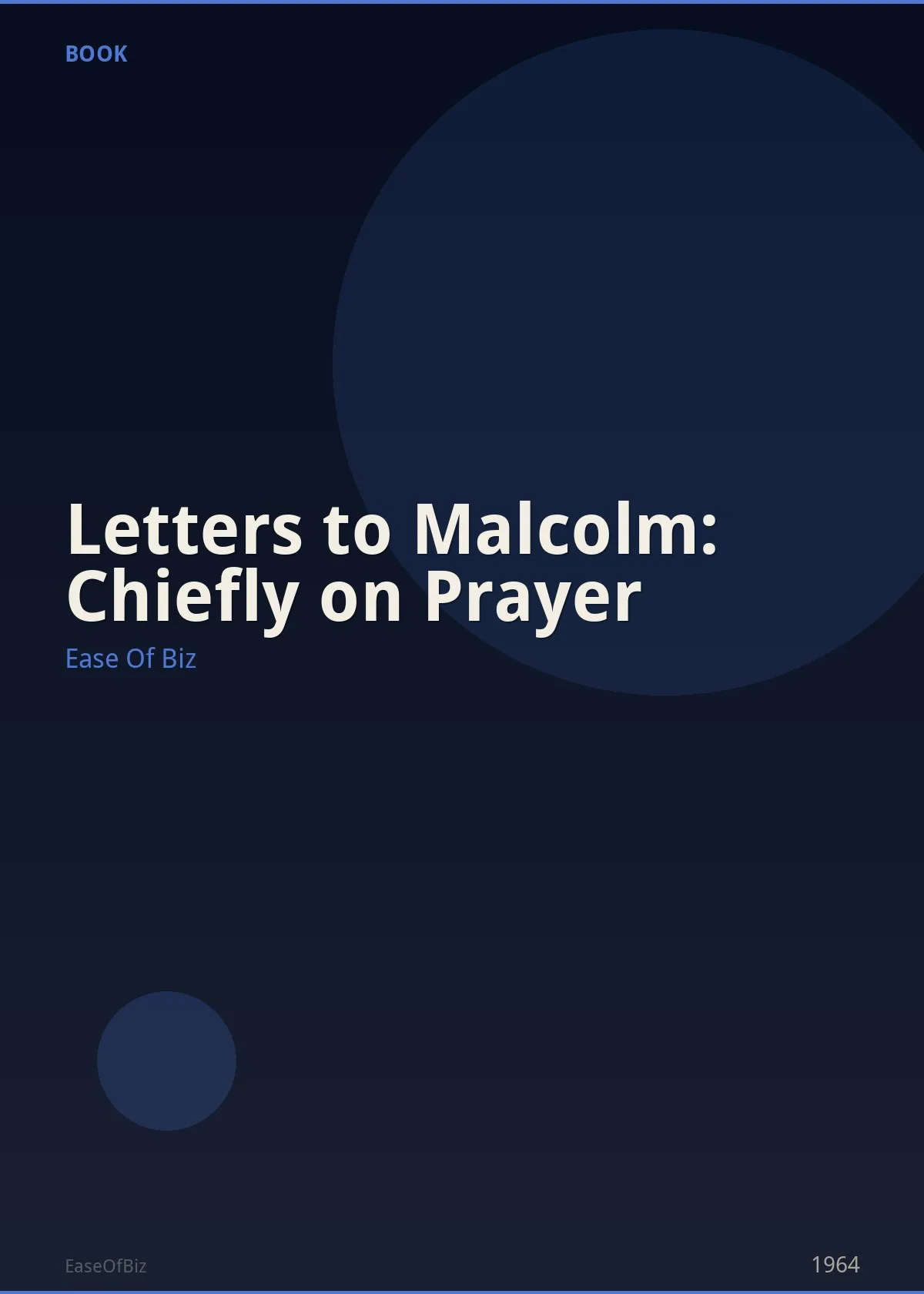 Letters to Malcolm: Chiefly on Prayer