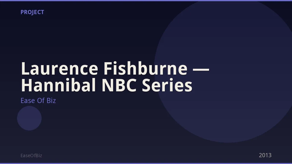 Laurence Fishburne — Hannibal NBC Series