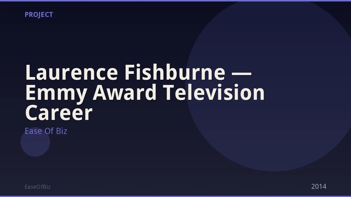 Laurence Fishburne — Emmy Award Television Career